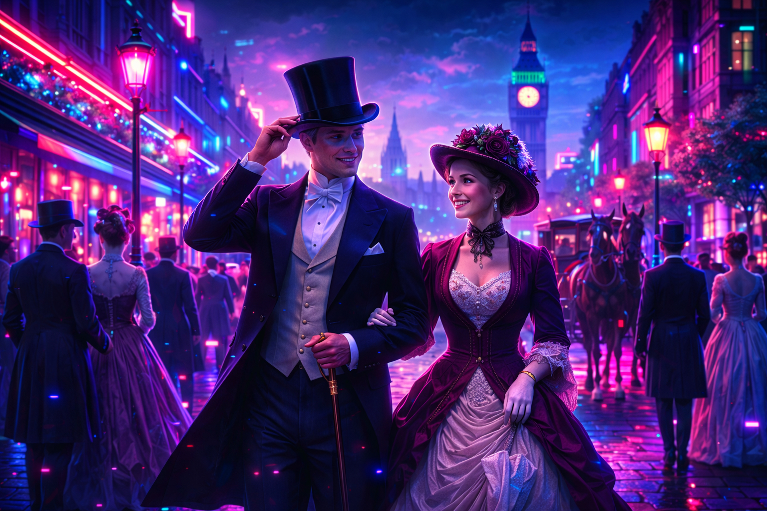 A Victorian street scene — the promenade as public ledger