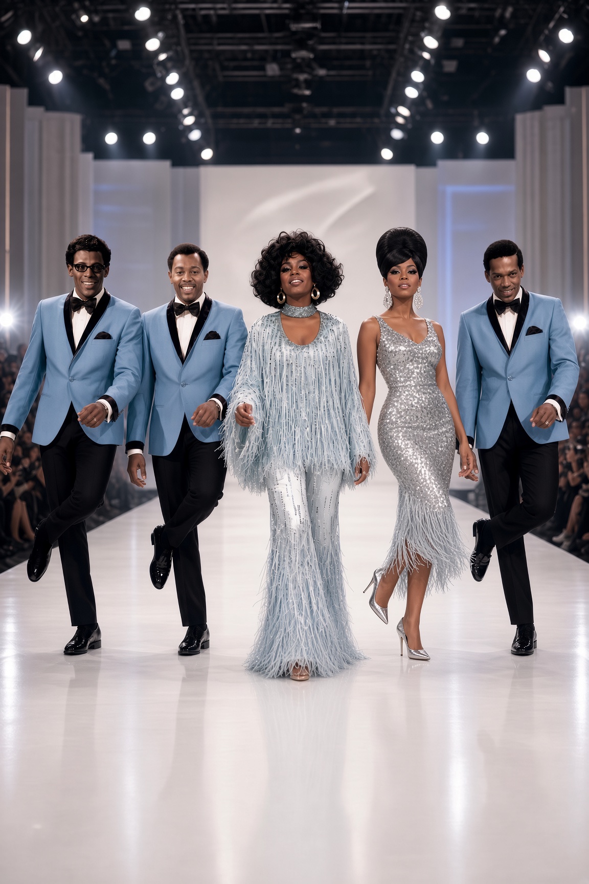 Matched suits and beaded gowns — the tooling