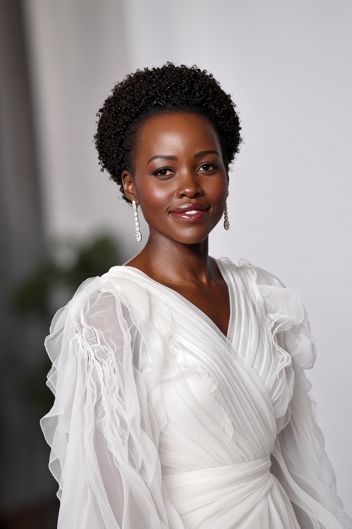 Lupita Nyong'o in white